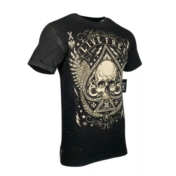 XTREME COUTURE by AFFLICTION T-Shirt DEUCES WILD - Picture 7 of 8